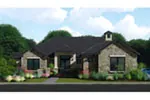 Ranch House Plan Front of Home - 019S-0005 - Shop House Plans and More