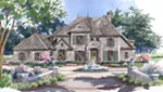 European House Plan Front of Home - 019S-0047 - Shop House Plans and More