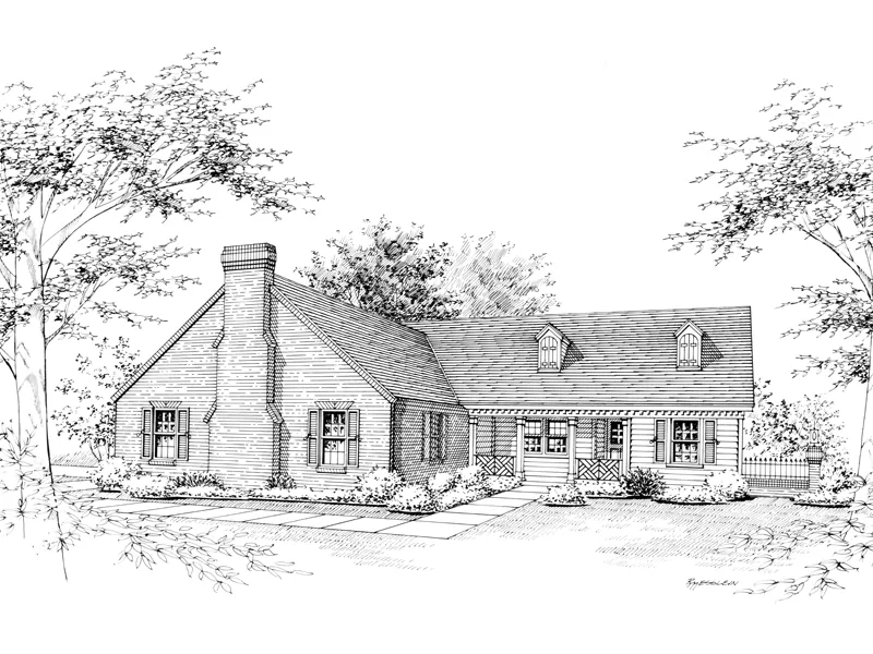 Ranch House Plan Front Image of House - Galloway Hill Country Home 020D-0098 - Search House Plans and More