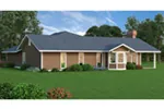 Traditional House Plan Rear Photo 01 - Blackton Tudor Ranch Home 020D-0116 - Search House Plans and More