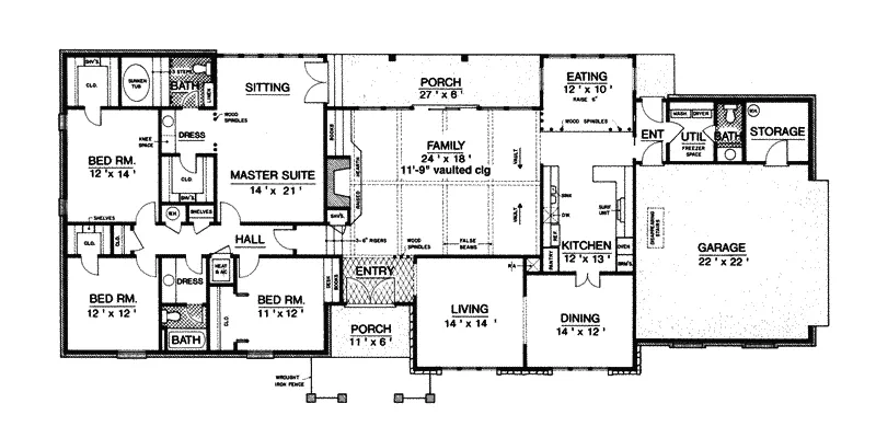 Country House Plan First Floor - Maxwell Pass Tudor Style Home 020D-0225 - Shop House Plans and More