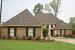 Country French House Plan Front Photo 01 - Pleasant Hill Ranch Home 020D-0295 - Shop House Plans and More