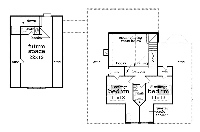 Second Floor - Dianna Country Home 020D-0347 - Search House Plans and More