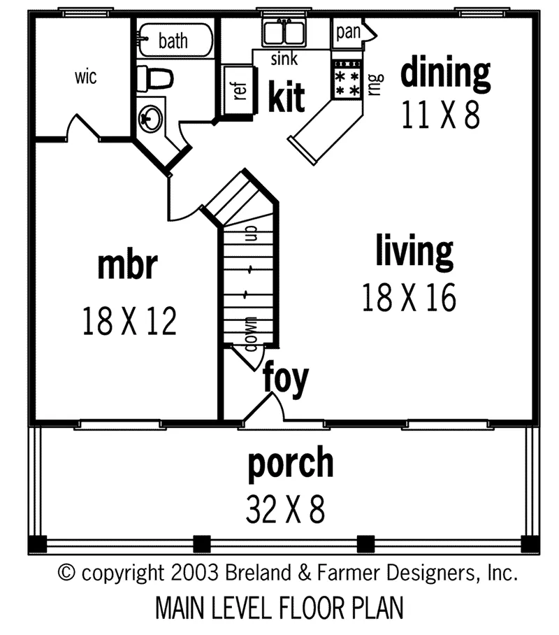 Home Plan First Floor 020D-0355