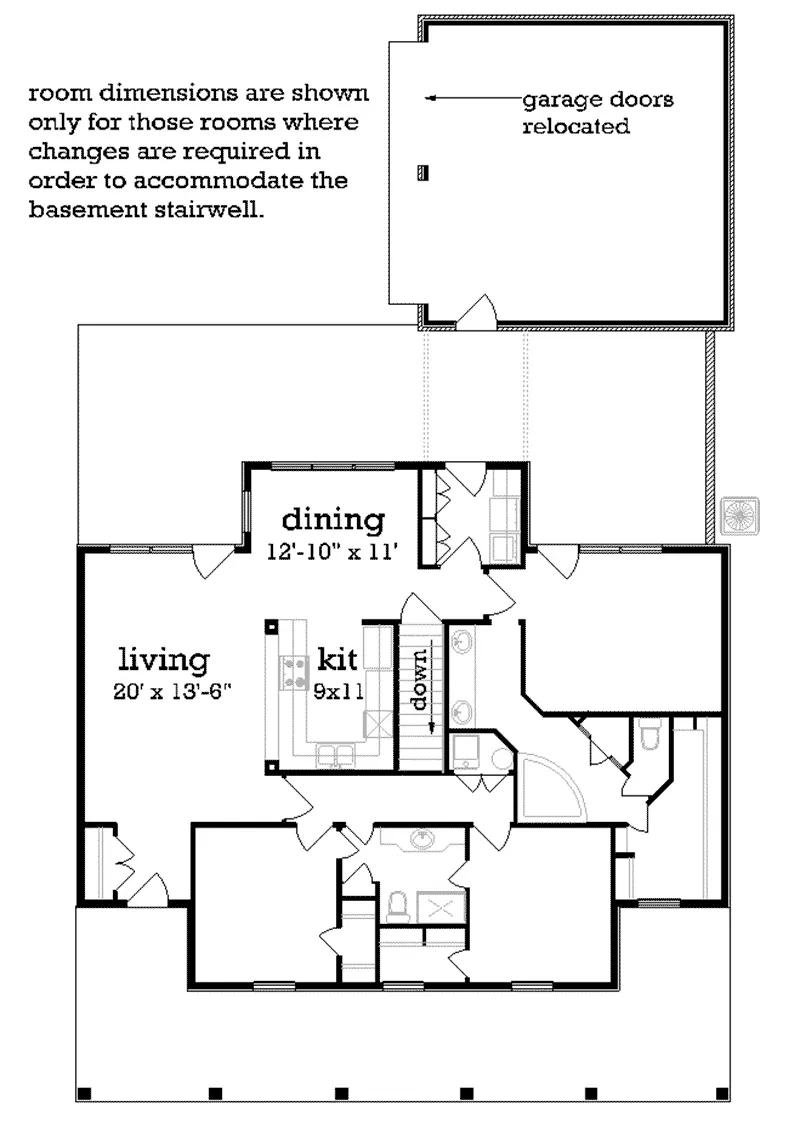 Traditional House Plan First Floor - St. Martin Traditional Home 020D-0356 - Shop House Plans and More