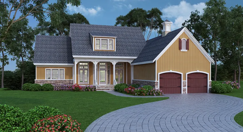 Front of Home - Smith Creek Traditional Home 020D-0362 - Shop House Plans and More