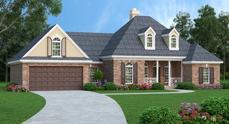 Front of Home - Floradale Bay European Home 020D-0364 - Search House Plans and More