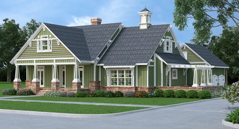 Craftsman House Plan Front Image - Grace Hill Craftsman Home 020D-0365 - Search House Plans and More