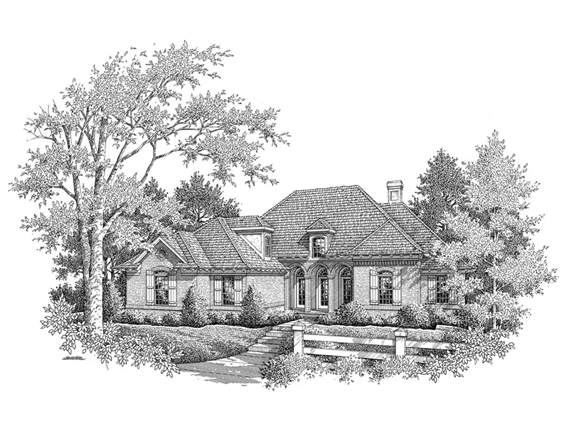 Ranch House Plan Front Image of House - Prince George Traditional Home 020D-0367 - Shop House Plans and More