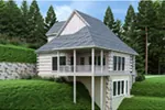 Log Cabin House Plan Rear Photo 03 - 020D-0403 - Shop House Plans and More