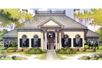 Traditional House Plan Front Image - Westfall Greek Revival Home 020S-0006 - Shop House Plans and More