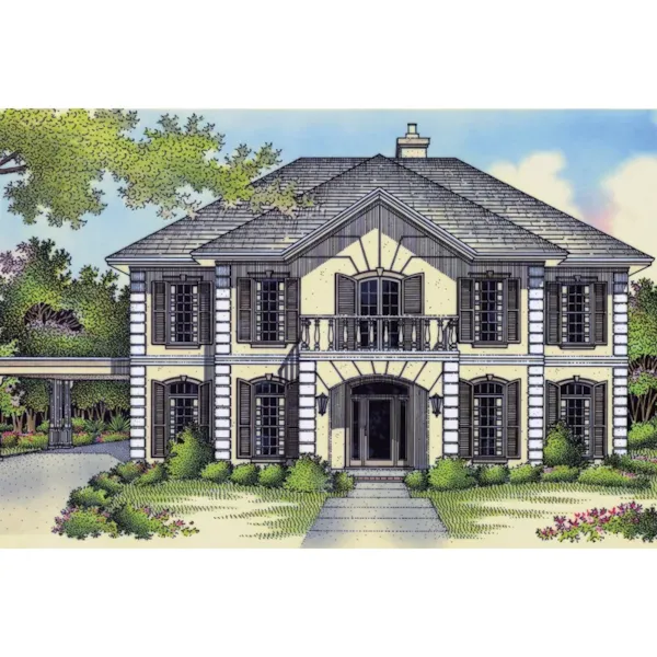 Longhurst Mansion Georgian Home Plan 020S-0009 - Shop House Plans and More