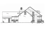 Cape Cod & New England House Plan Left Elevation - Maxville Traditional Home 021D-0003 - Shop House Plans and More