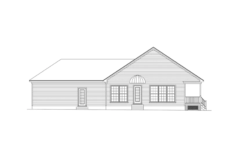 Southern House Plan Left Elevation - Foxbriar Country Home 021D-0008 - Search House Plans and More