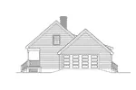Traditional House Plan Right Elevation - Corsica Cape Cod Home 021D-0016 - Search House Plans and More