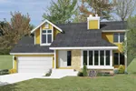Arts & Crafts House Plan Front Image - Wintergreen Contemporary Home 022D-0003 - Shop House Plans and More