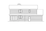 Arts & Crafts House Plan Rear Elevation - Wintergreen Contemporary Home 022D-0003 - Shop House Plans and More