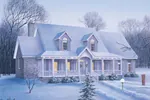Traditional House Plan Front Photo 02 - Harwick Hollow Country Home 023D-0006 - Search House Plans and More