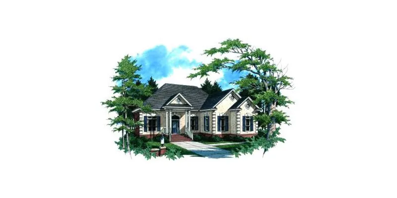 Florida House Plan Front Image - Walthall Modern Ranch Home 024D-0016 - Shop House Plans and More