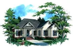 Florida House Plan Front Image - Walthall Modern Ranch Home 024D-0016 - Shop House Plans and More