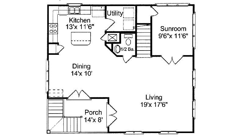 Florida House Plan First Floor - Wadesboro Waterfront Home 024D-0039 - Shop House Plans and More