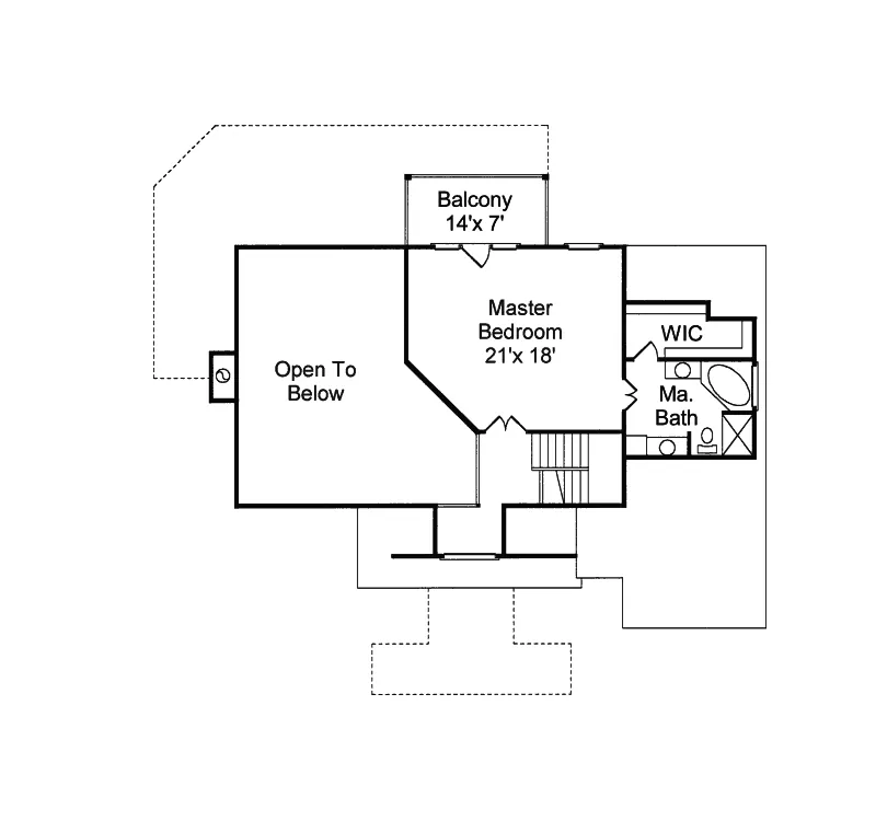 Craftsman House Plan Second Floor - Pleasant Breeze Coastal Home 024D-0047 - Shop House Plans and More
