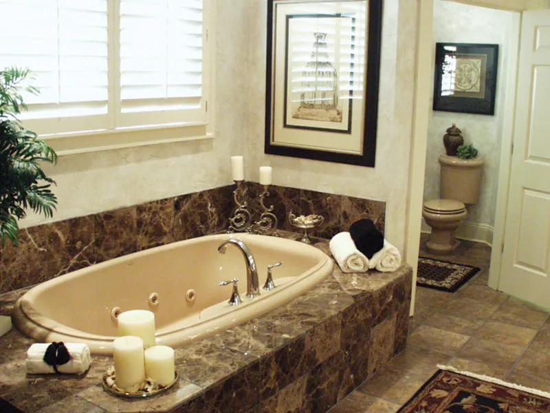 European House Plan Master Bathroom Photo 01 - Cross Hill Craftsman Farmhouse 024D-0062 - Search House Plans and More