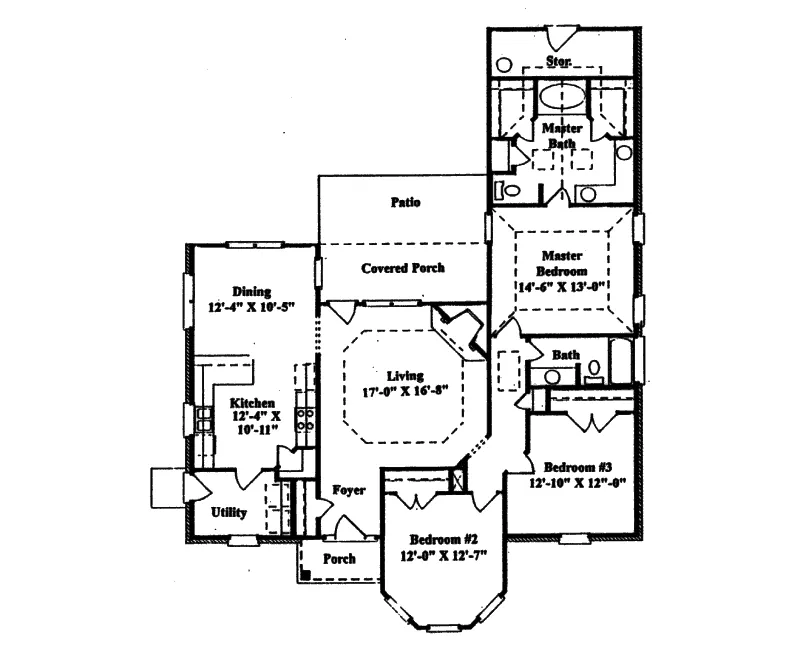 Victorian House Plan First Floor - Burgess Bay Traditional Home 024D-0137 - Search House Plans and More