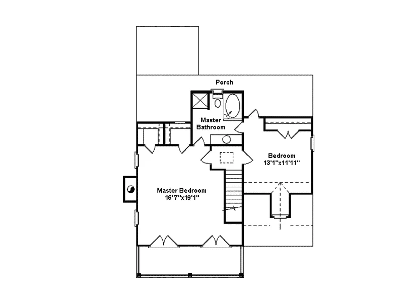 Lake House Plan Second Floor - Sea Island Coastal Home 024D-0253 - Shop House Plans and More