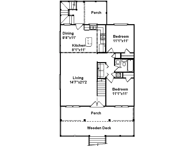 Colonial House Plan First Floor - Frederica Southern Home 024D-0254 - Search House Plans and More