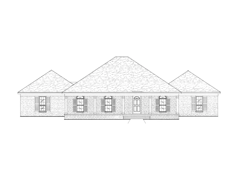 Ranch House Plan Front of Home - Haverford Ranch Home 024D-0323 - Search House Plans and More