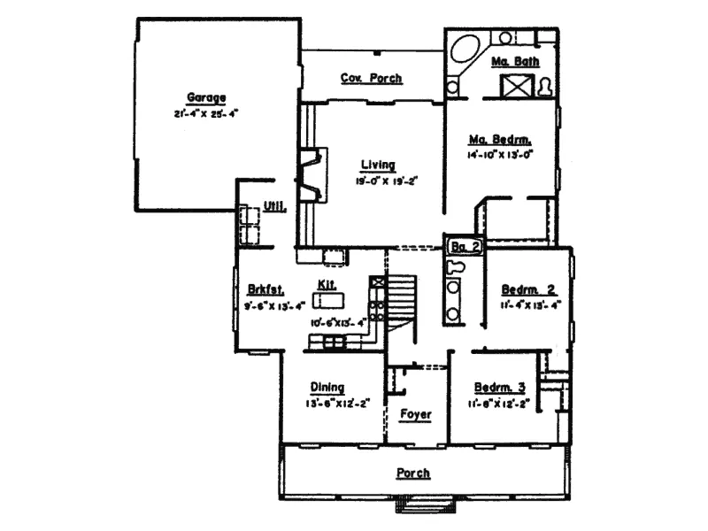 Lowcountry House Plan First Floor - Wynnburg Southern Style Home 024D-0516 - Shop House Plans and More