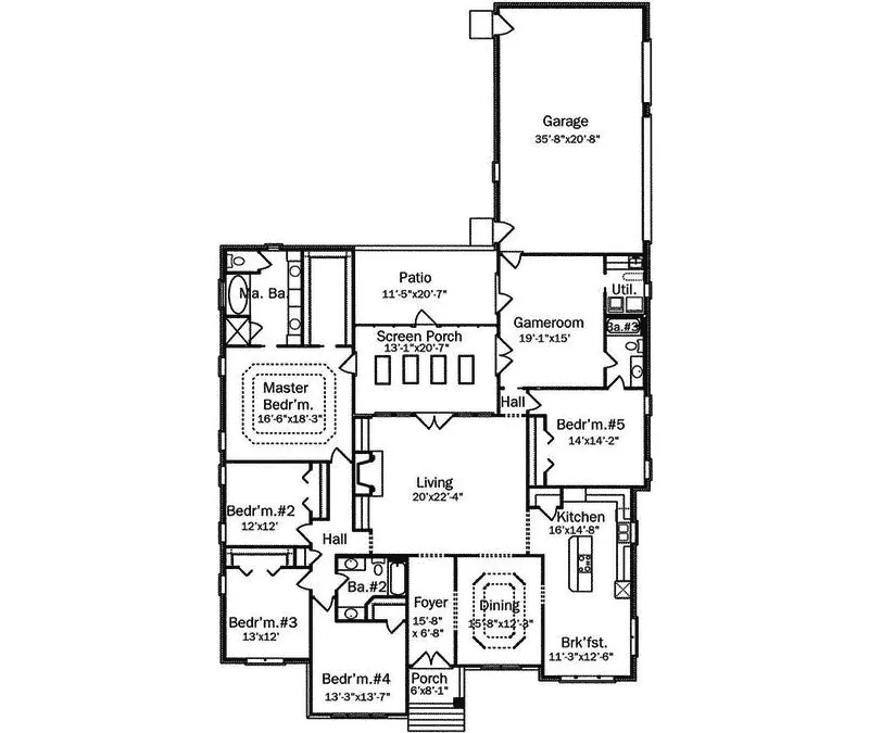 Home Plan First Floor 024D-0632