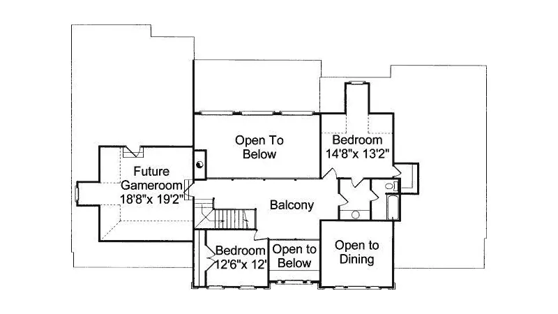 Second Floor - 024D-0638 - Shop House Plans and More