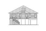 Beach & Coastal House Plan Rear Elevation - 024D-0819 - Shop House Plans and More