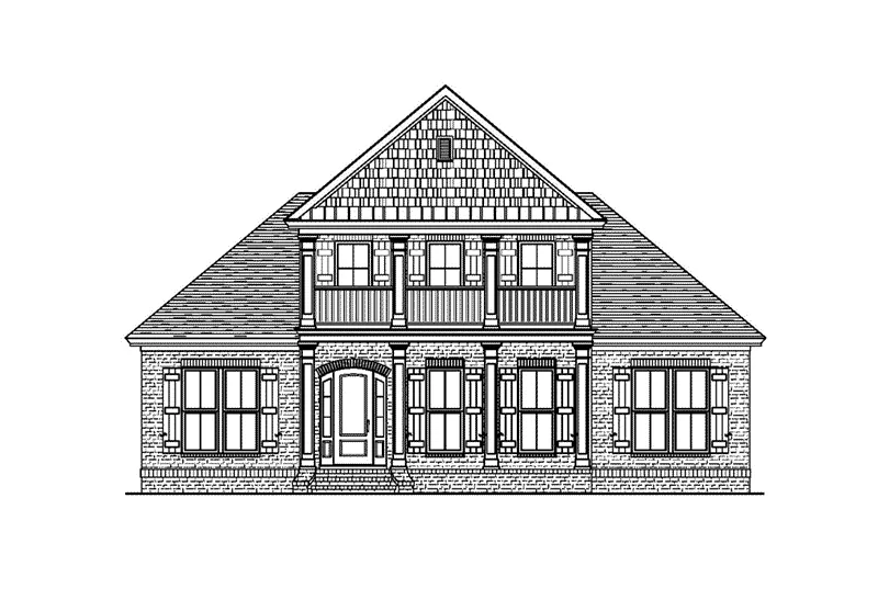 Country House Plan Front Elevation - Bay Springs Southern Home 024D-0827 - Search House Plans and More