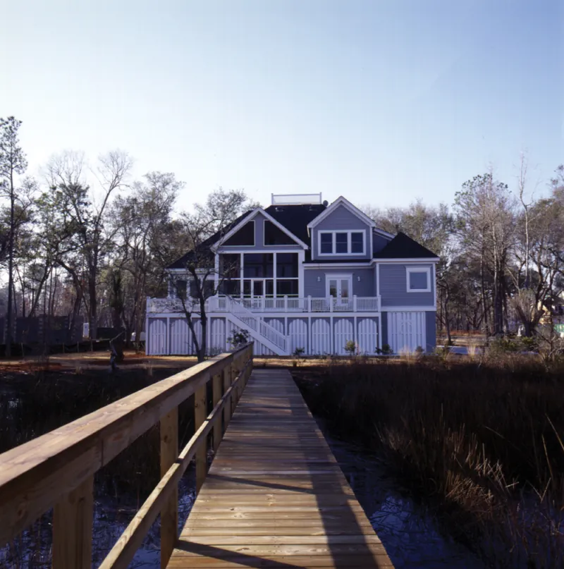 Lowcountry House Plan Rear Photo 01 - Harbortown Lowcountry Home 024S-0003 - Search House Plans and More