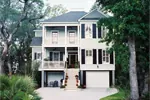 Raised Plantation Style Home With Grand Front Staircase To Deck 