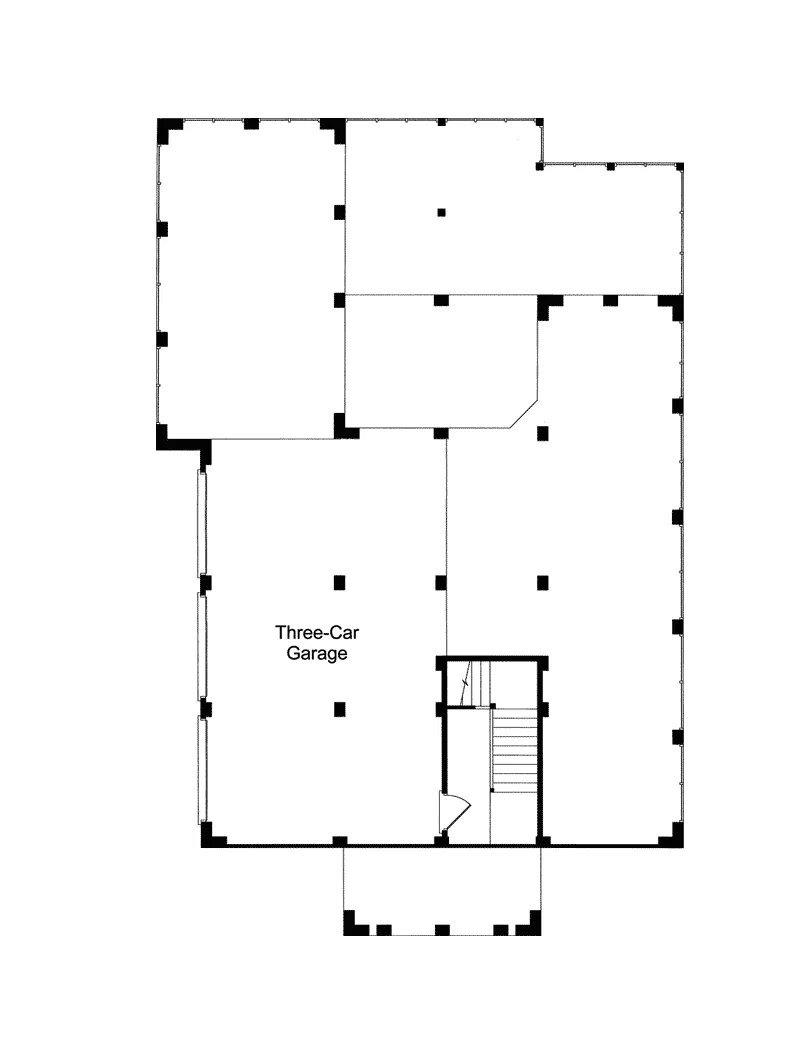 Lowcountry House Plan Lower Level Floor - Gulfview Lowcountry Home 024S-0010 - Search House Plans and More
