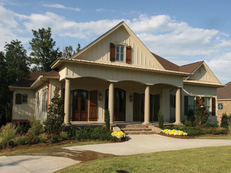 Luxury House Plan Front of Home - Briley Southern Craftsman Home 024S-0025 - Search House Plans and More