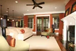 Luxury House Plan Living Room Photo 06 - Briley Southern Craftsman Home 024S-0025 - Search House Plans and More