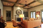 Vacation House Plan Living Room Photo 02 - Dickerson Creek Rustic Home 024S-0026 - Search House Plans and More
