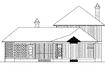 Arts & Crafts House Plan Rear Elevation - Cottonlane Lowcountry Home 024S-0028 - Search House Plans and More