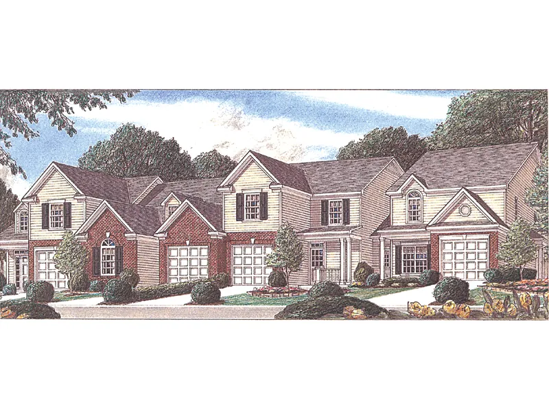 Great Curb Appeal With This Multi-Family House Plan
