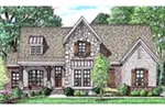 Bungalow House Plan Front of Home - Larimore Path Craftsman Home 025D-0116 - Shop House Plans and More