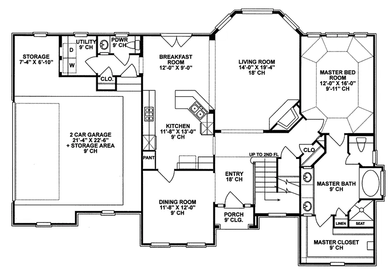 European House Plan First Floor - Fox River Luxury Home 026D-0236 - Search House Plans and More