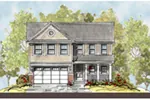 Arts & Crafts House Plan Front Image - Carroll Creek Country Home 026D-1850 - Search House Plans and More