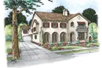 Waterfront House Plan Front of Home - 026D-1852 - Shop House Plans and More