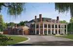 Southern Plantation House Plan Front Image - Southern Comfort Luxury Home 026D-1856 - Shop House Plans and More