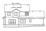 Traditional House Plan Rear Elevation - 026D-1858 - Shop House Plans and More